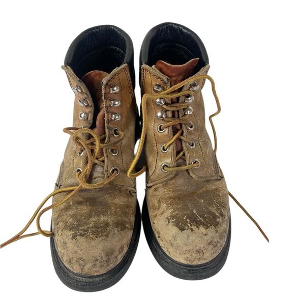 Vintage Red Wing Boots 6 women’s Disstressed leather charm character! - Picture 1 of 7
